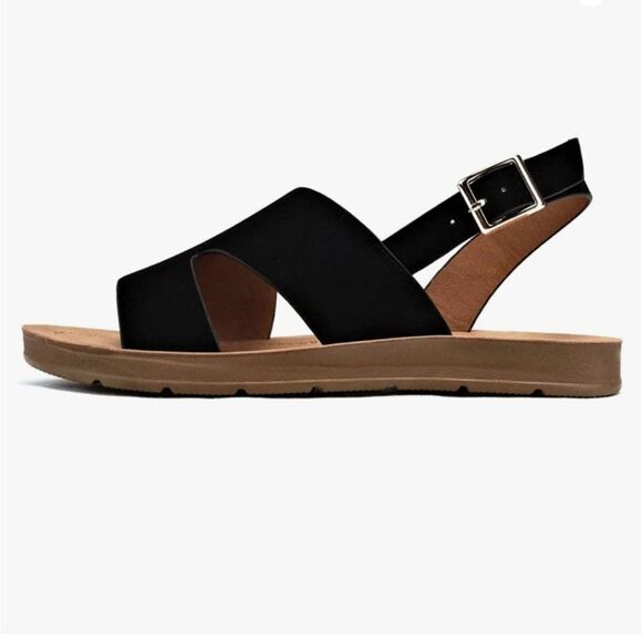 BRAND NEW SUEDE CITYCLASSIFIED ANKLE STRAP OPEN TOE WOMEN"S SANDAL - Picture 1 of 14